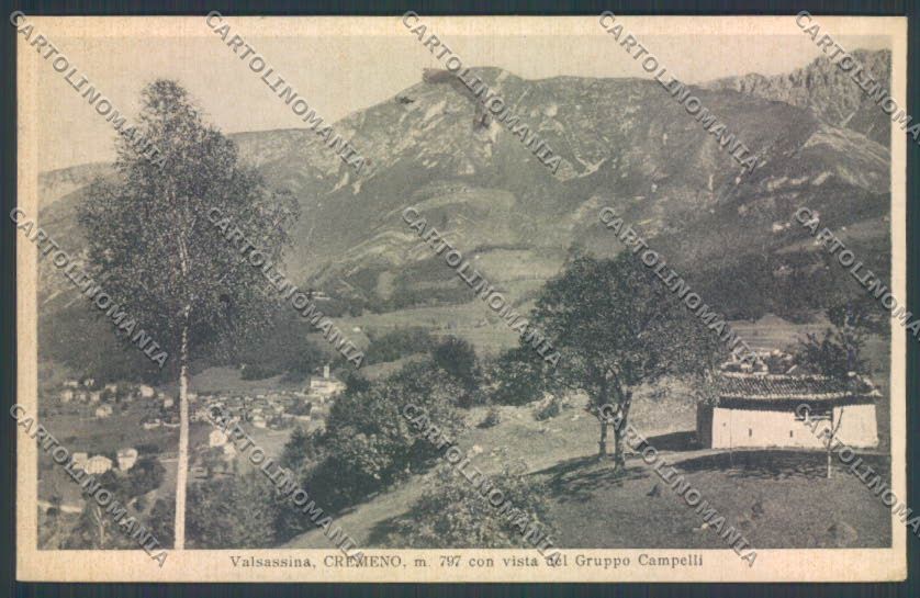Lecco Cremeno PIEGA cartolina LQ4985 – fronte