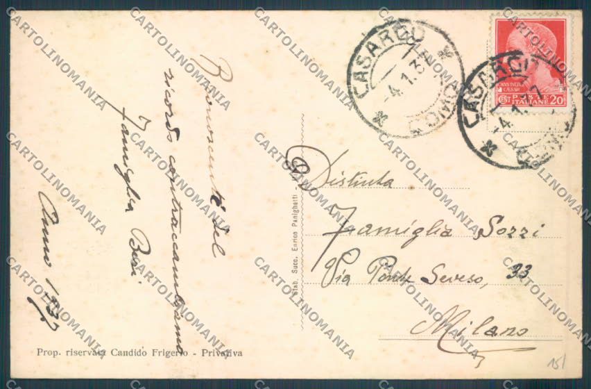 Lecco Casargo Codesino cartolina LQ4999 – retro