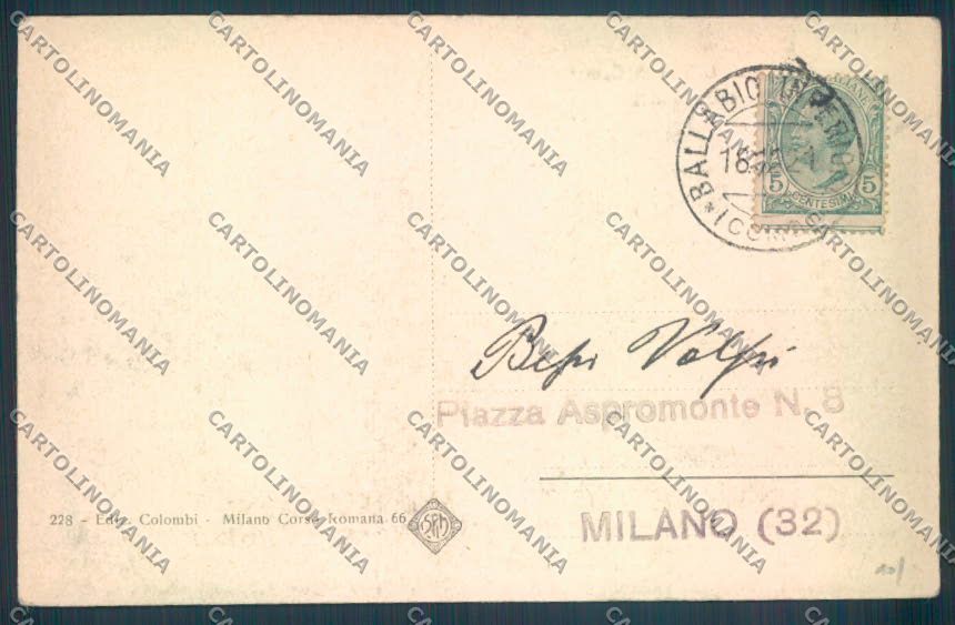 Lecco Grigna cartolina LQ5004 – retro