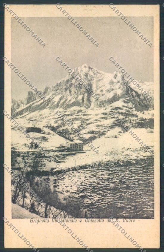 Lecco Grignetta Nevicata cartolina LQ5006 – fronte