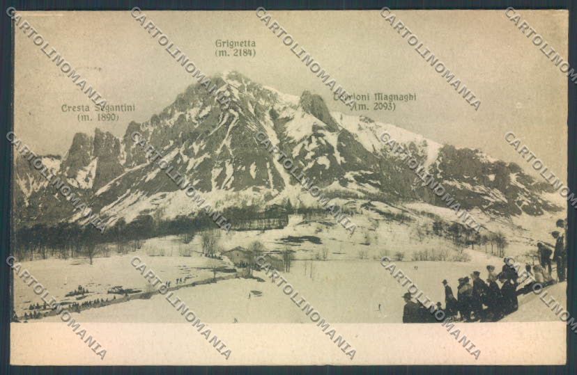 Lecco Grignetta Nevicata cartolina LQ5026 – fronte