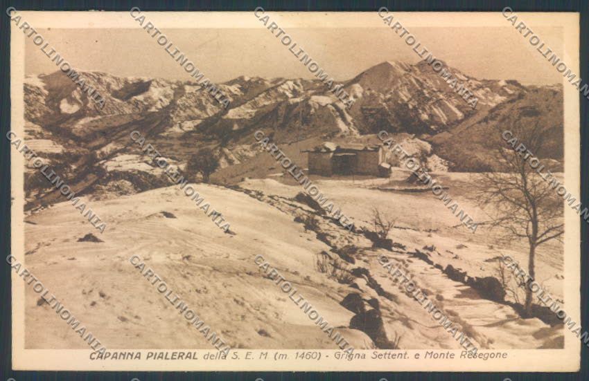 Lecco Campelli Rifugio Nevicata cartolina LQ5038 – fronte