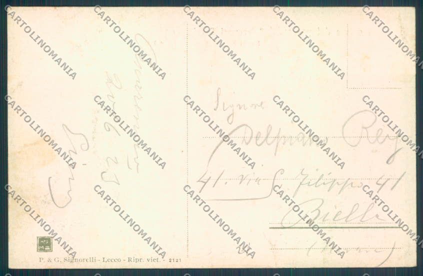 Lecco Manzoni cartolina LQ5104 – retro