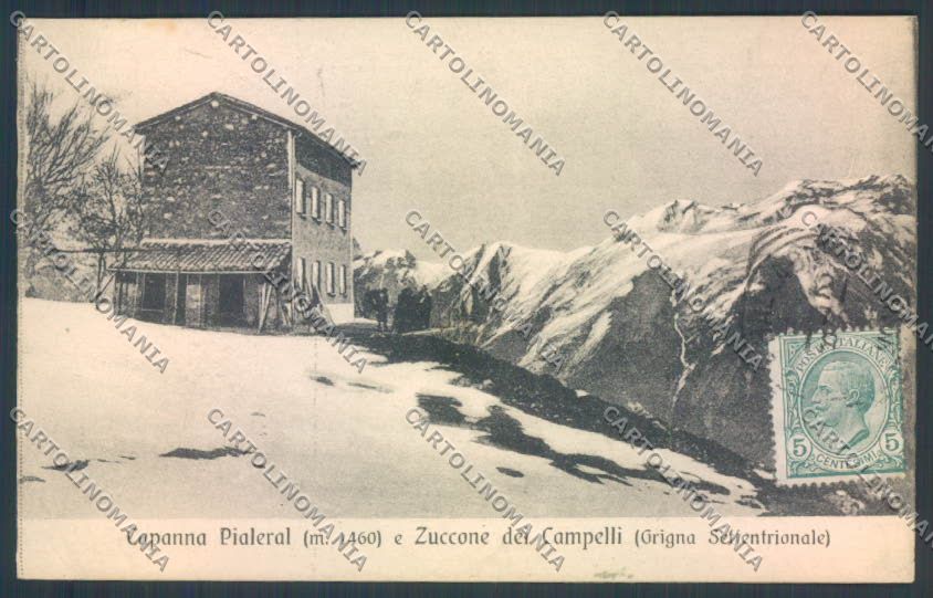 Lecco Campelli Rifugio CAI Nevicata cartolina LQ5106 – fronte