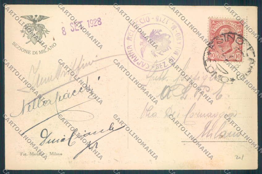 Lecco Grigna Rifugio CAI cartolina LQ5111 – retro