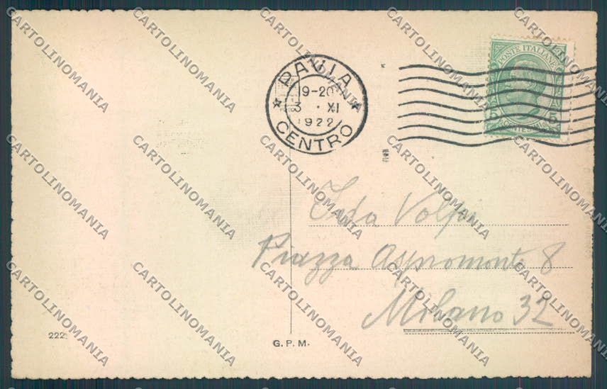 Pavia Città cartolina LQ5152 – retro