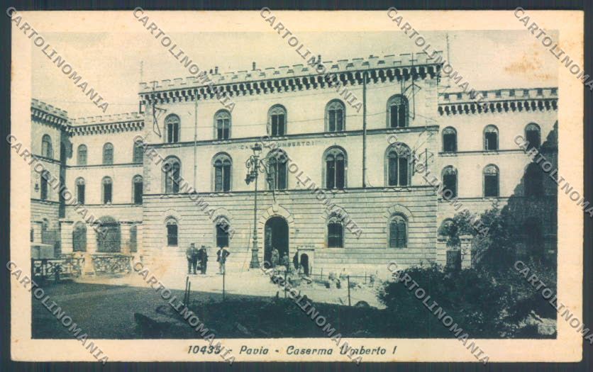 Pavia Città Caserma PIEGA cartolina LQ5158 – fronte