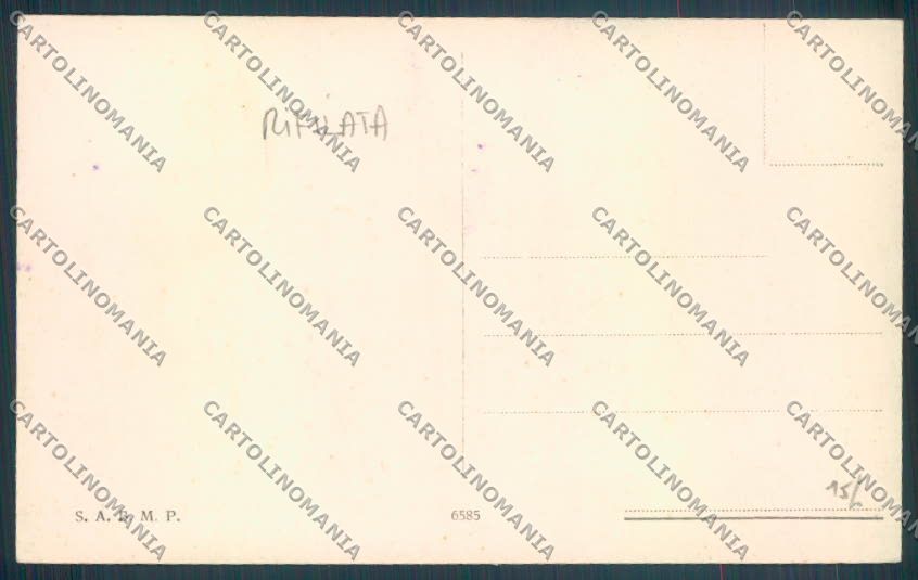 Pavia Città Caserma RIFILATA cartolina LQ5164 – retro
