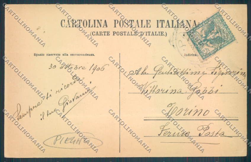 Pavia Città Saluti da PIEGHE Foto cartolina LQ5180 – retro