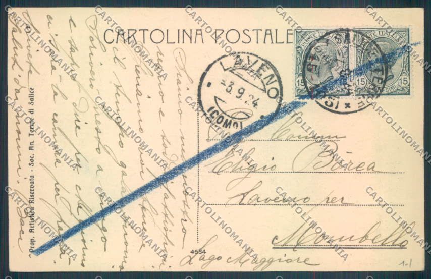 Pavia Salice Terme cartolina LQ5194 – retro