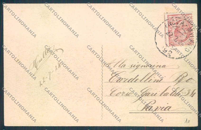 Pavia Salice Terme cartolina LQ5196 – retro