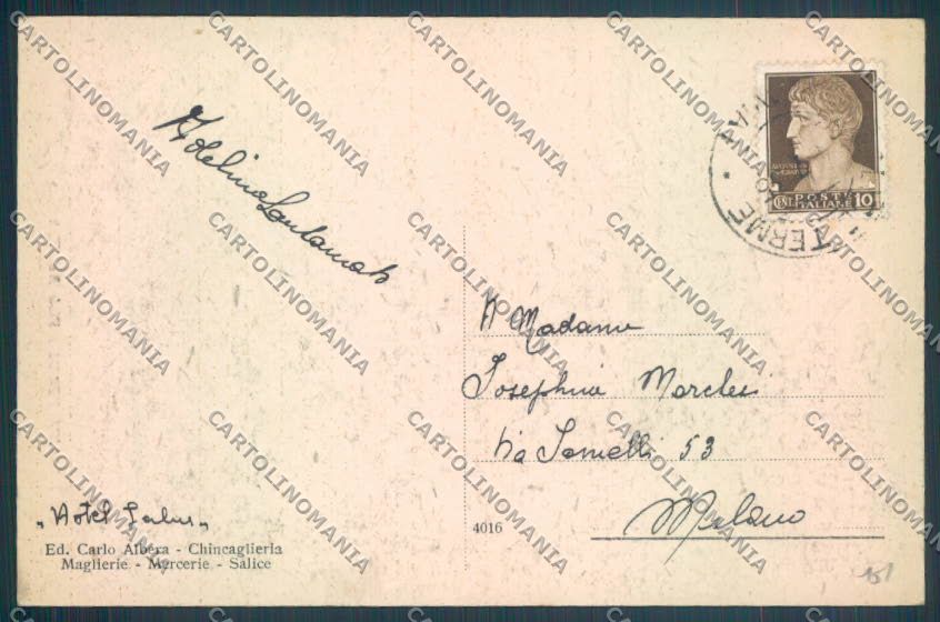 Pavia Salice Terme cartolina LQ5210 – retro
