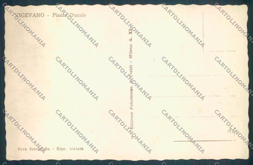 Pavia Vigevano Foto cartolina LQ5226 – retro