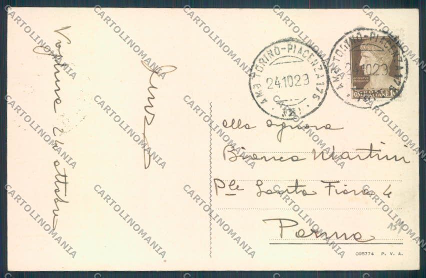 Pavia Voghera Stazione cartolina LQ5244 – retro