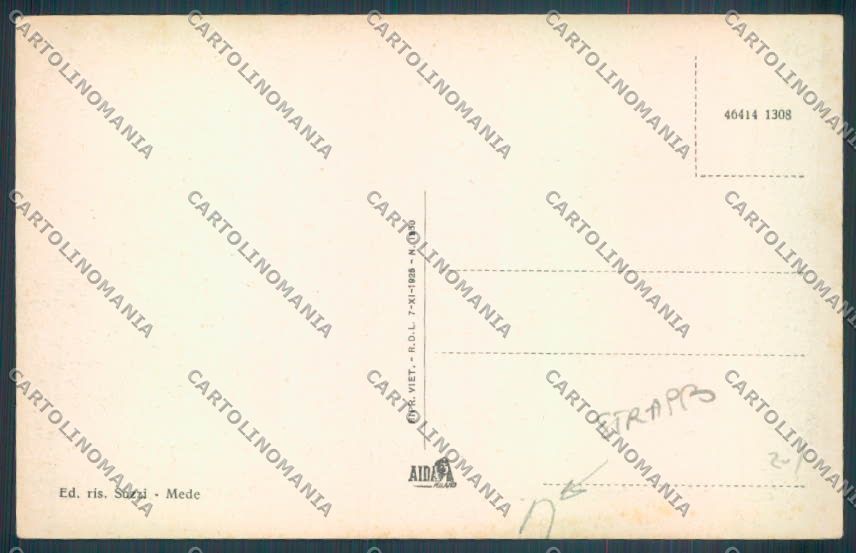 Pavia Mede STRAPPO cartolina LQ5248 – retro