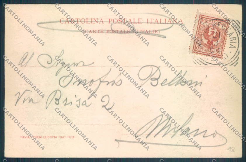 Pavia Montù Beccaria cartolina LQ5253 – retro