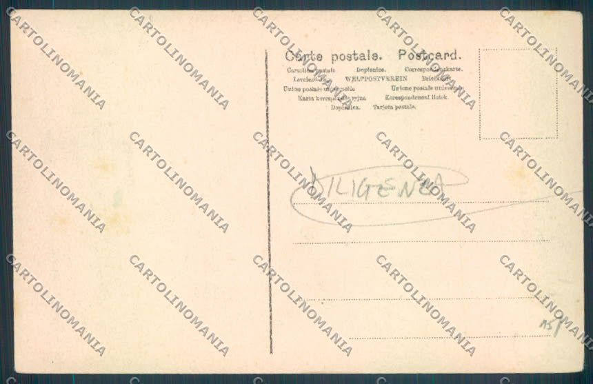 Sondrio Passo dello Stelvio Diligenza cartolina LQ5317 – retro