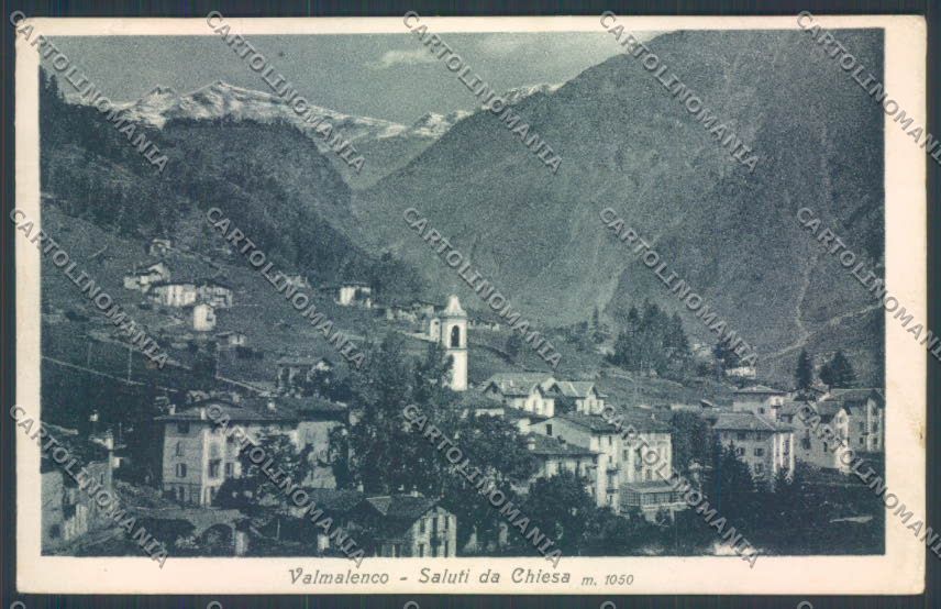 Sondrio Chiesa Valmalenco Saluti da cartolina LQ5326 – fronte