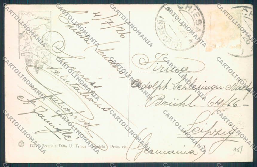 Sondrio Chiesa Valmalenco Saluti da cartolina LQ5326 – retro