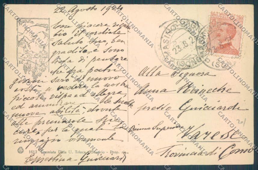 Sondrio Val Masino cartolina LQ5340 – retro
