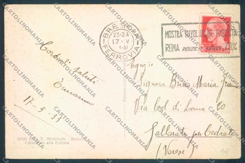 Brescia Città cartolina LQ5357 – retro