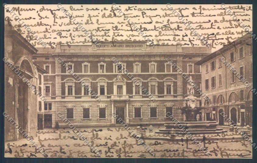 Brescia Città Banca cartolina LQ5373 – fronte
