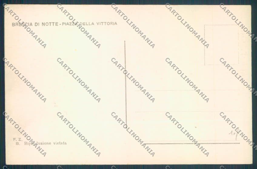 Brescia Città Poste Foto cartolina LQ5389 – retro