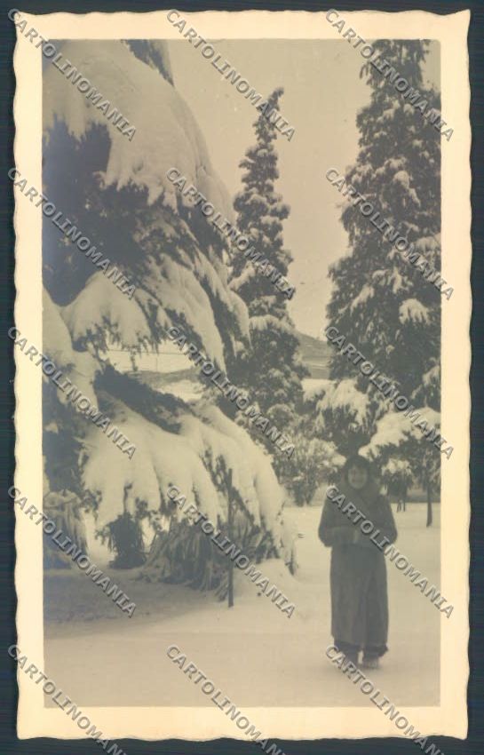 Brescia Città Nevicata COLLA Foto cartolina LQ5393 – fronte