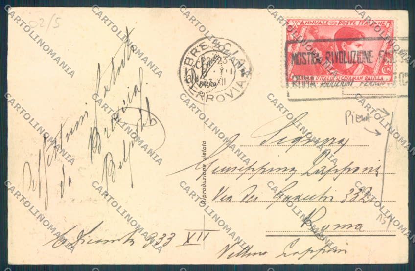 Brescia Città PIEGA cartolina LQ5404 – retro