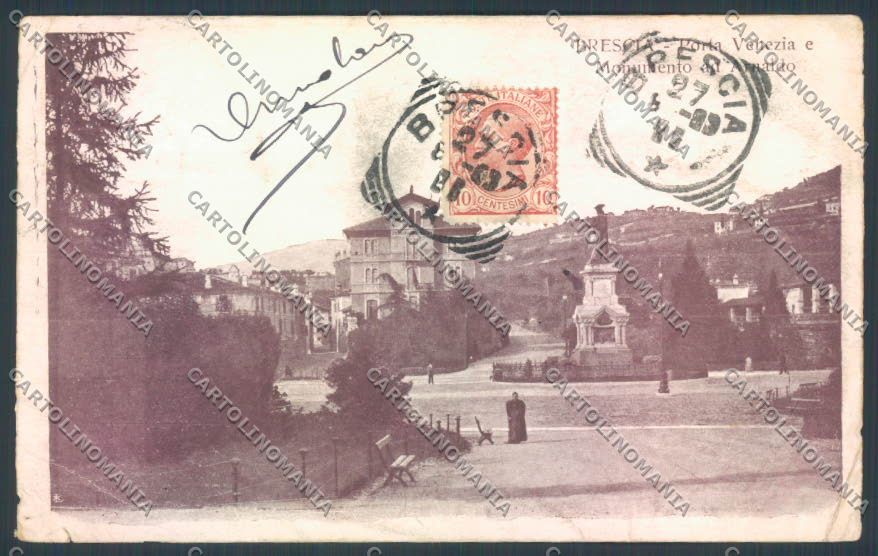 Brescia Città PIEGHE cartolina LQ5428 – fronte