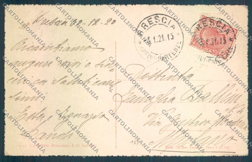 Brescia Città cartolina LQ5446 – retro