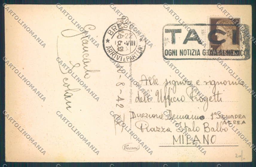 Brescia Città cartolina LQ5461 – retro