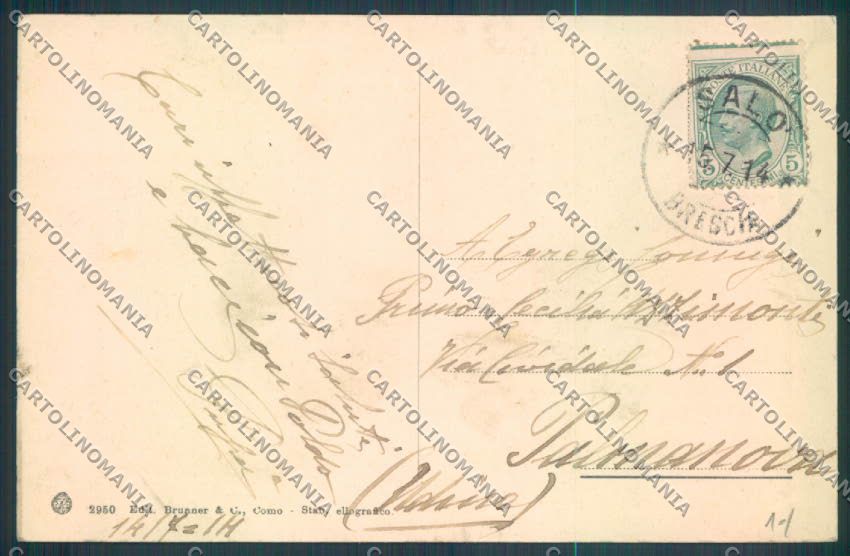 Brescia Salò cartolina LQ5475 – retro