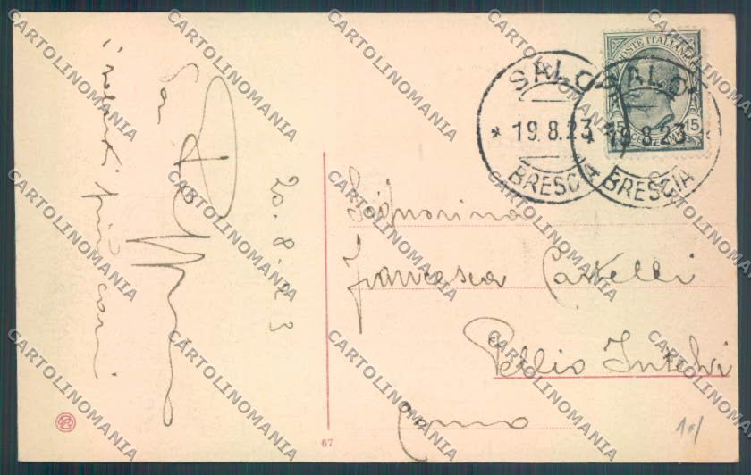 Brescia Salò cartolina LQ5492 – retro