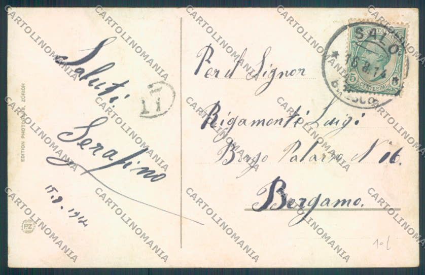 Brescia Salò cartolina LQ5507 – retro
