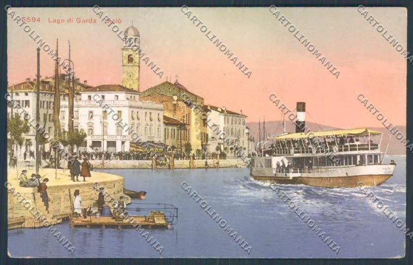 Brescia Salò Battello SCOLLATA cartolina LQ5520 – fronte