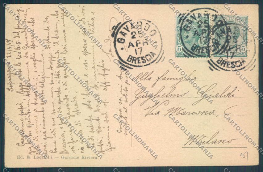 Brescia Salò cartolina LQ5525 – retro