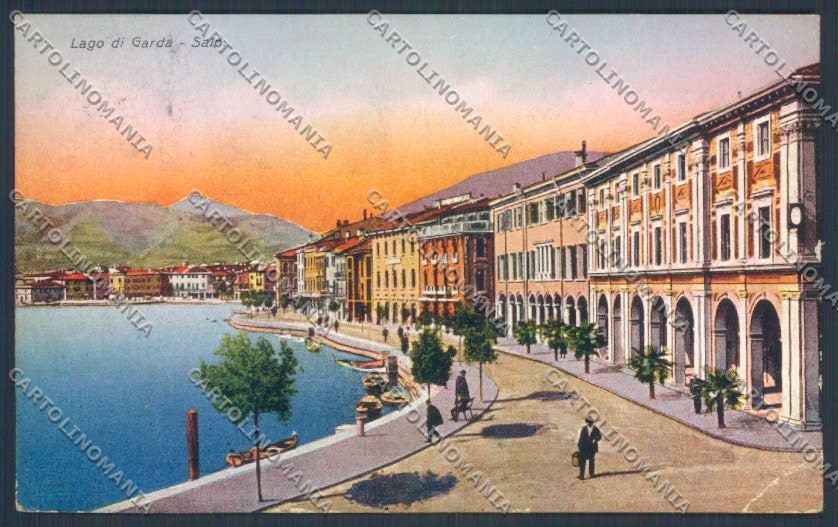 Brescia Salò PIEGHINA cartolina LQ5529 – fronte