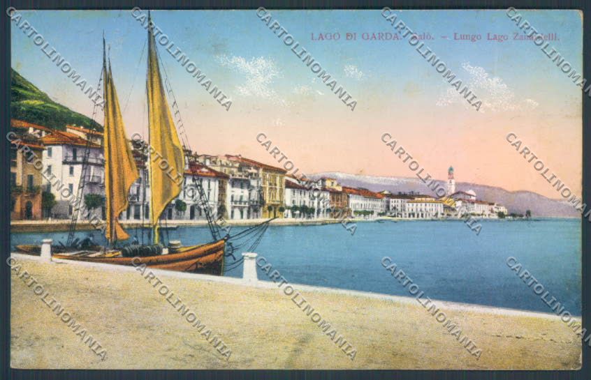 Brescia Salò Barca cartolina LQ5531 – fronte