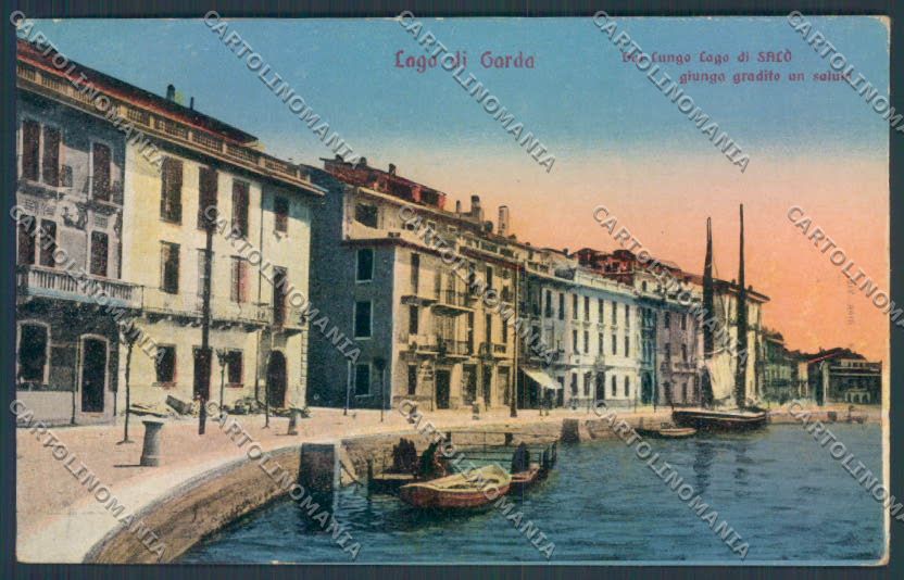 Brescia Salò Barca cartolina LQ5532 – fronte