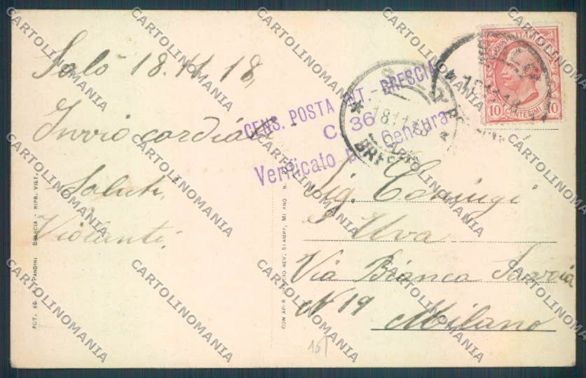 Brescia Salò Barca cartolina LQ5532 – retro