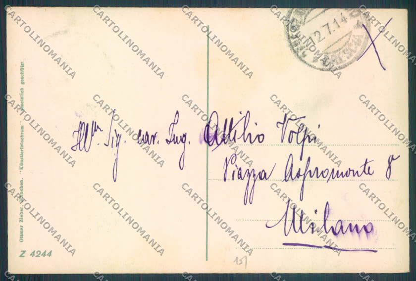 Brescia Salò Battello Barca cartolina LQ5534 – retro