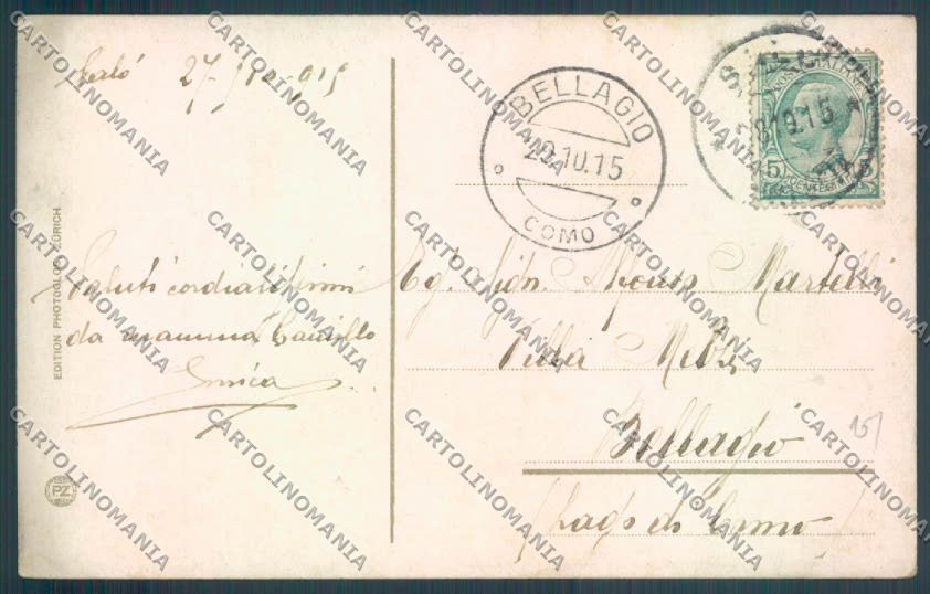 Brescia Salò Battello cartolina LQ5537 – retro