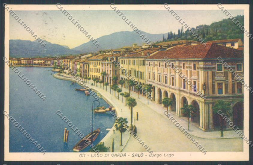 Brescia Salò Barca cartolina LQ5541 – fronte