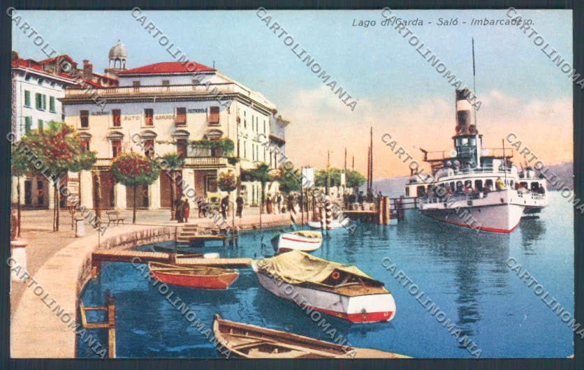 Brescia Salò Battello Barca cartolina LQ5551 – fronte