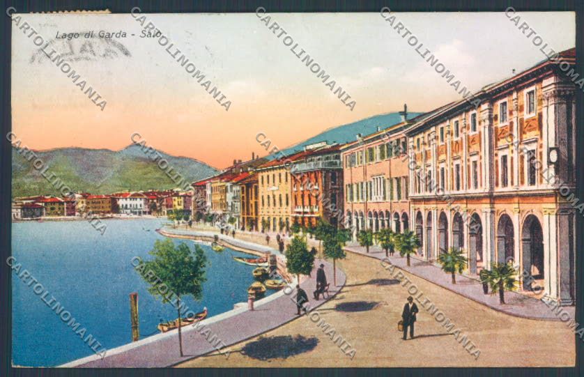 Brescia Salò Barca cartolina LQ5556 – fronte