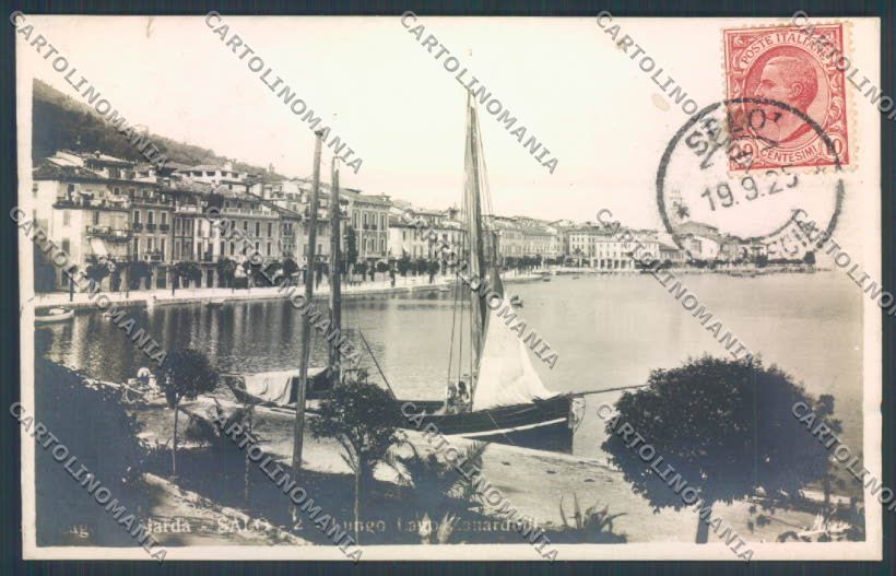 Brescia Salò Barca Foto cartolina LQ5557 – fronte