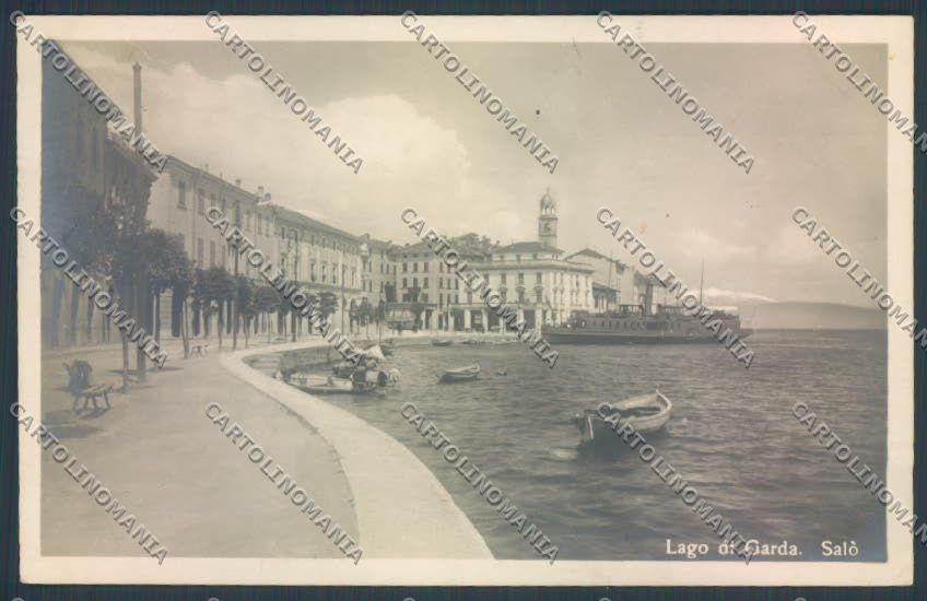 Brescia Salò Barca Battello Foto cartolina LQ5558 – fronte