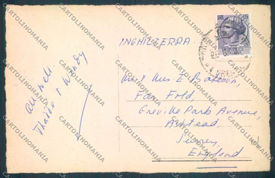Brescia Salò Barca cartolina LQ5559 – retro