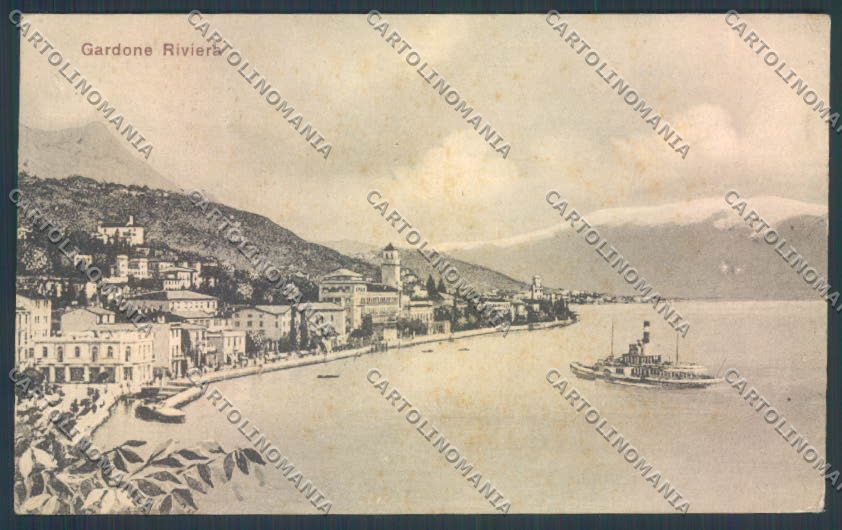 Brescia Gardone Riviera Battello cartolina LQ5563 – fronte